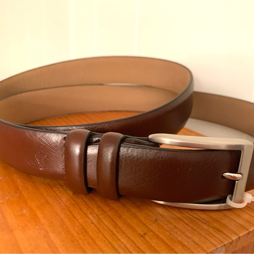 Dockers Brown Leather Belt unisex